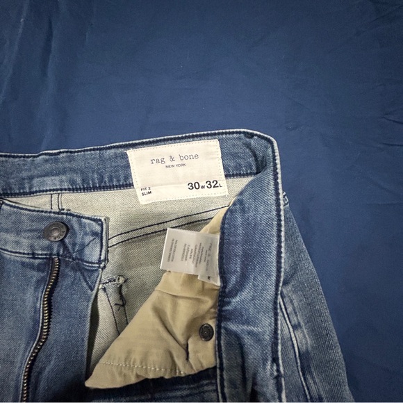 NEW Rag & Bone Fit 2 Slim Jeans 30W x 32L - Picture 5 of 8